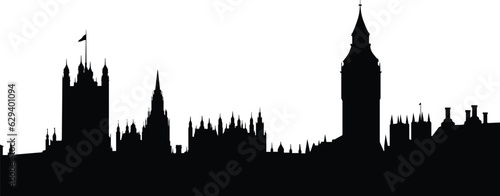 London Big Ben Skyline Silhouette