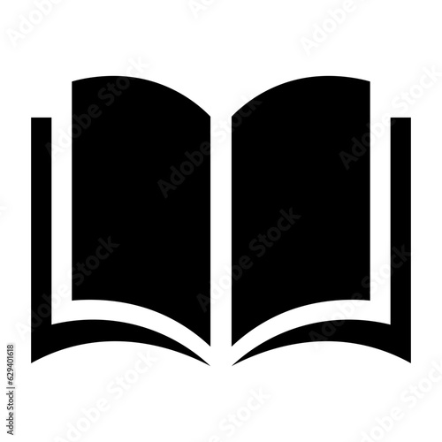 シンプルな本のアイコン。開いた本、漫画、コミック。Simple open book icon pictogram illustration.   book symbol. Vector. ebook icon