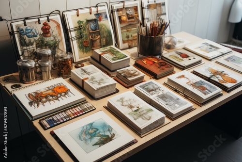 Collection Of Design Sketchbook Showcase, Generative AI