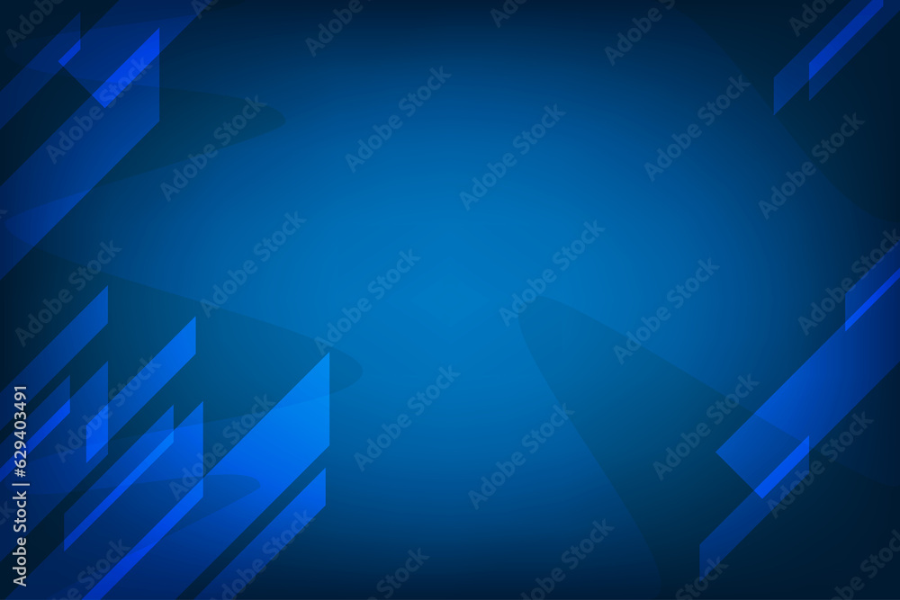 Fototapeta premium Technology background with rectangular shape. Abstract dark blue template with free space for edit and design.