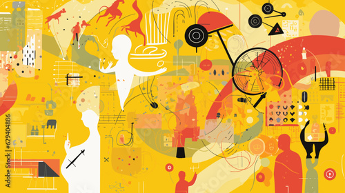 Concept vector illustration of LLM (Large Language Models).	