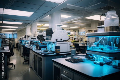 Laboratory With Genetic Engineering, Generative AI