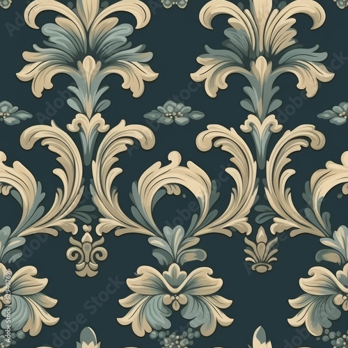 Seamless texture of classic wallpaper