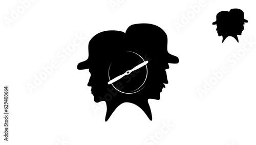 Wright brothers silhouette