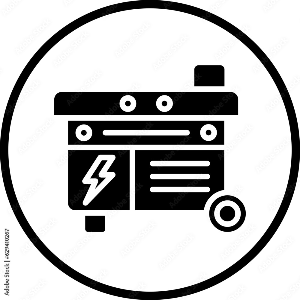 Vector Design Electric Generator Icon Style Vector Design Electric Generator Icon Style