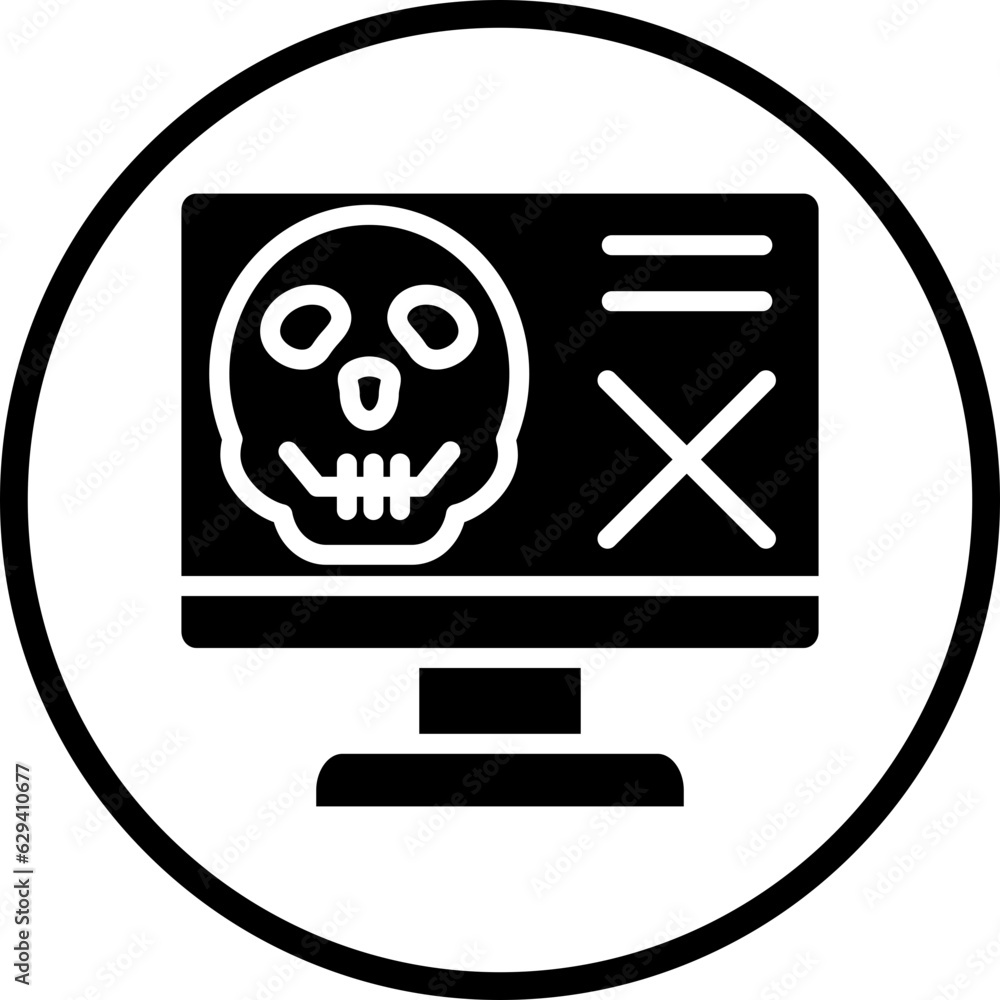 Vector Design Computer Hacked Icon Style Vector Design Computer Hacked Icon Style