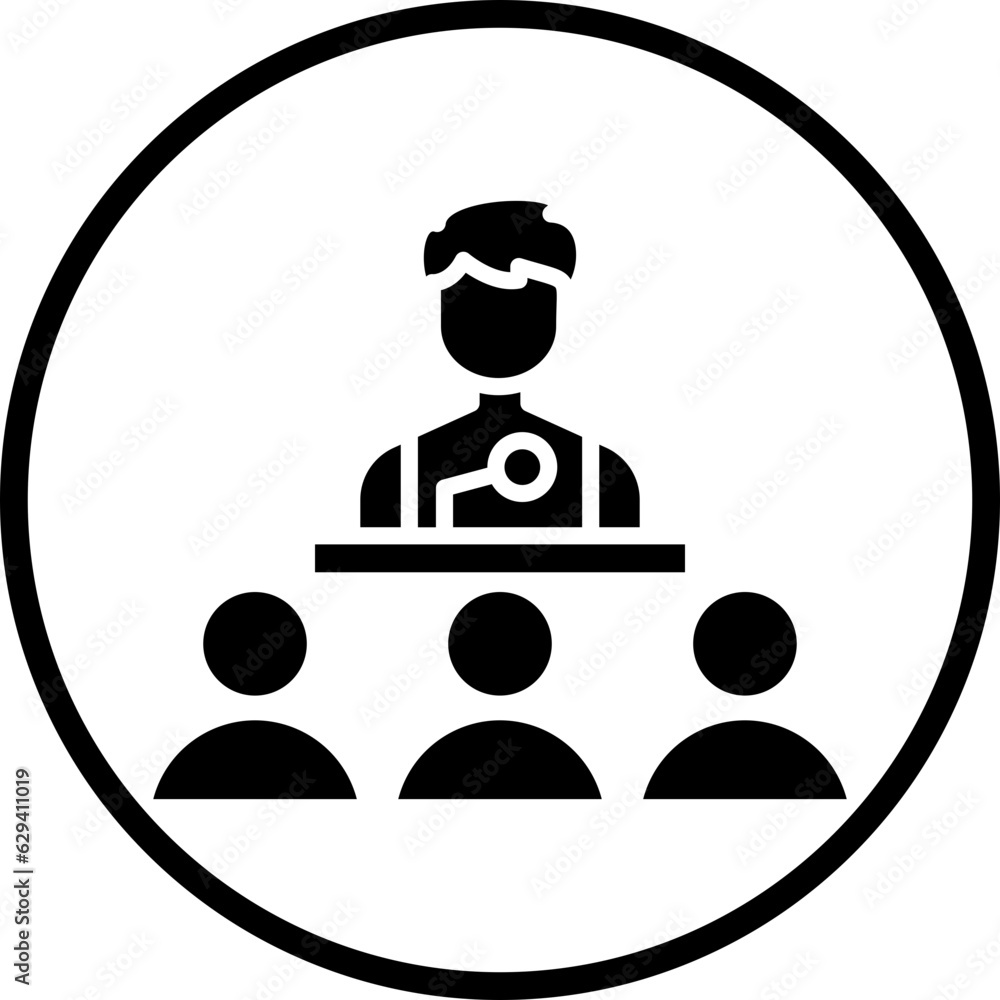 Vector Design Conference Icon Style Vector Design Conference Icon Style