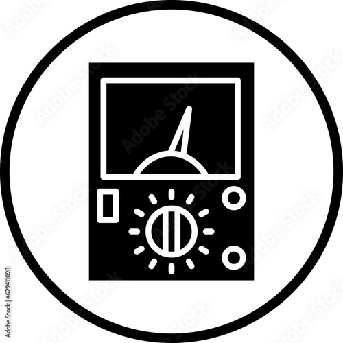Vector Design Ammeter Icon Style
