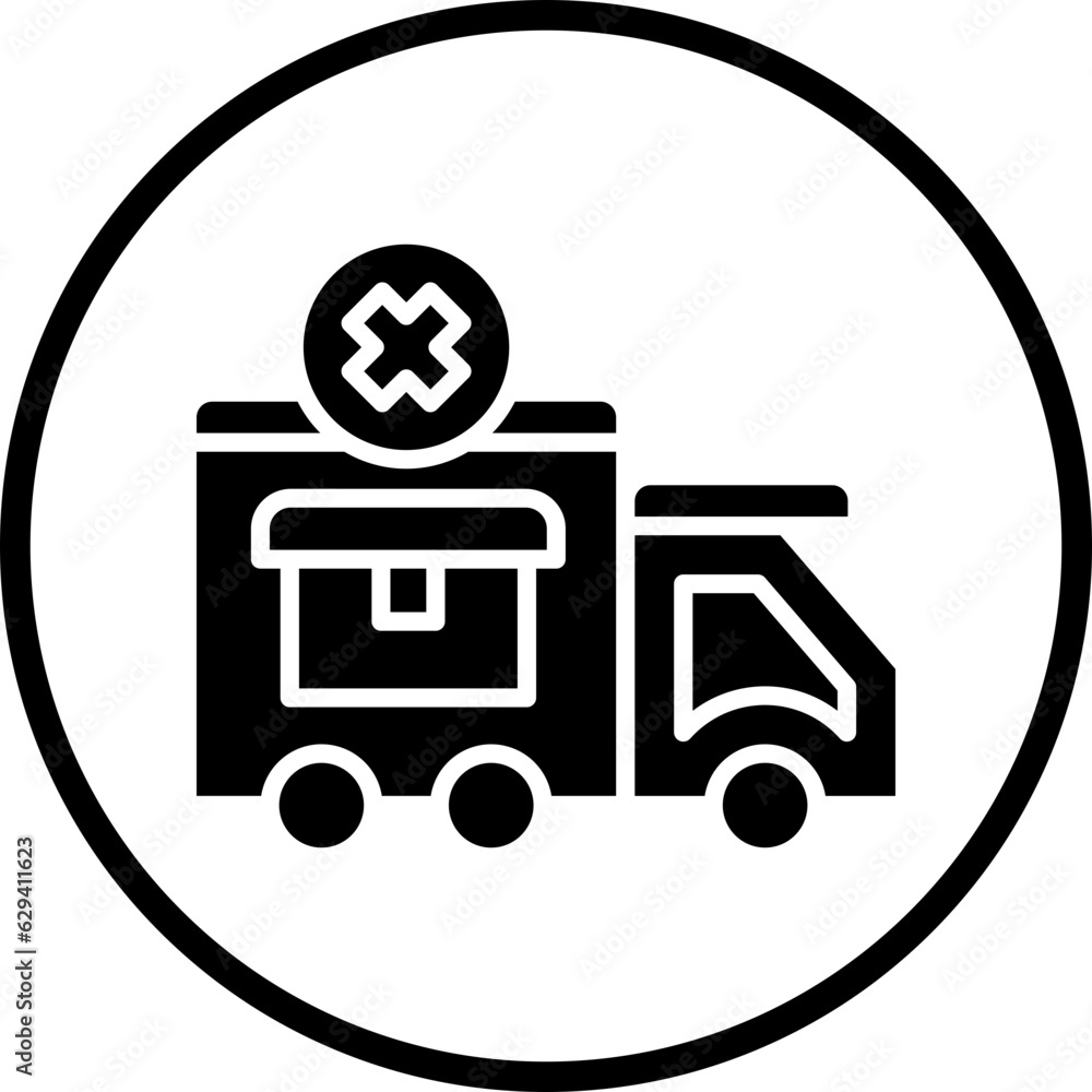 Fototapeta premium Vector Design Failed Delivery Icon Style
