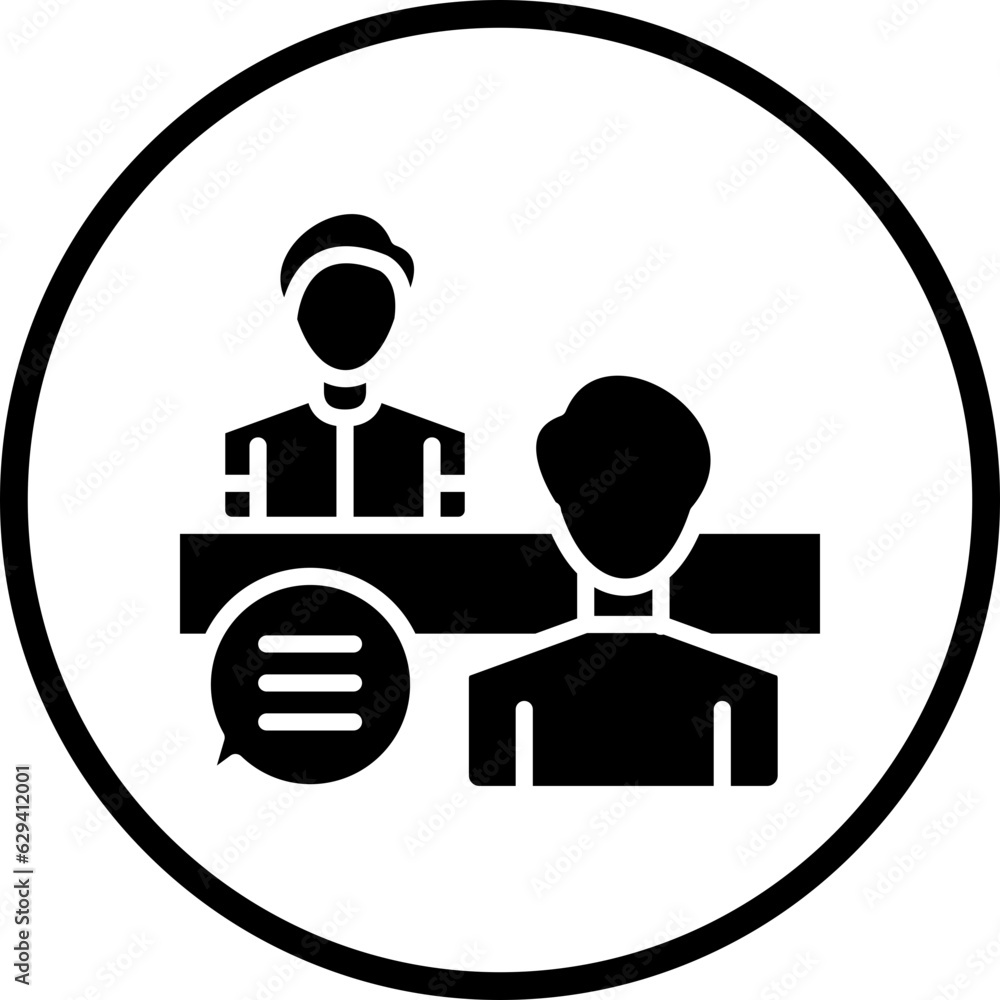 Vector Design Interview Icon Style Vector Design Interview Icon Style