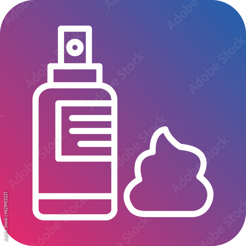 Vector Design Barber Foam Icon Style