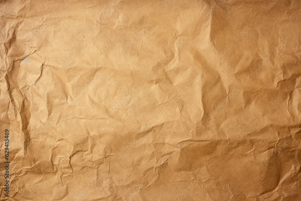 Fototapeta premium Brown crumbled craft paper background