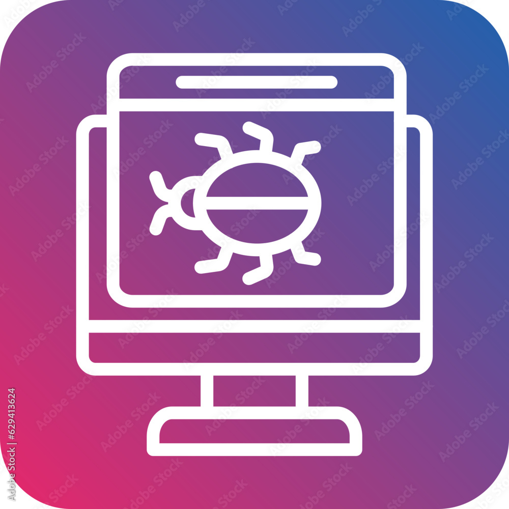 Vector Design Application Malware Icon Style Vector Design Application Malware Icon Style