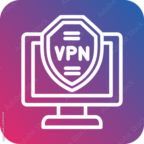 Vector Design VPN Icon Style