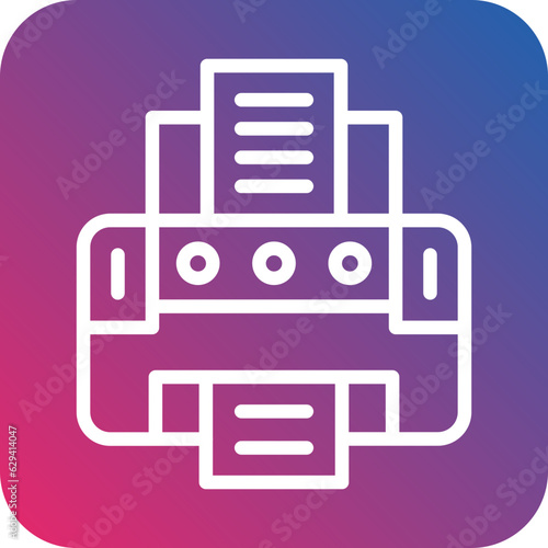 Vector Design Engineering Printer Icon Style