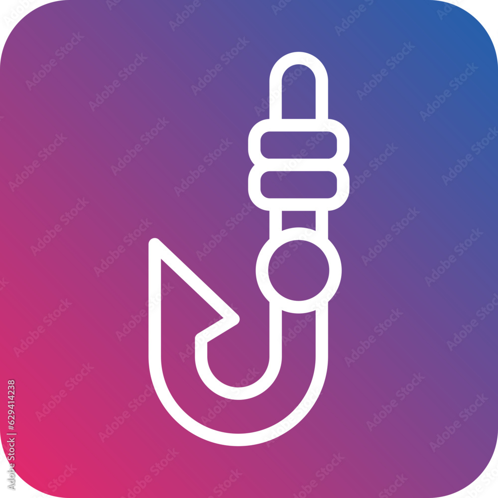 Vector Design Fish Hook Icon Style Vector Design Fish Hook Icon Style