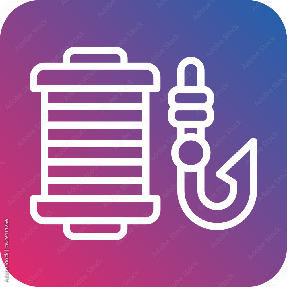 Vector Design Fishing Gear Icon Style Vector Design Fishing Gear Icon Style