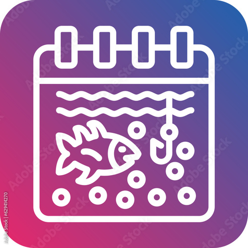 Vector Design Fishing Season Icon Style