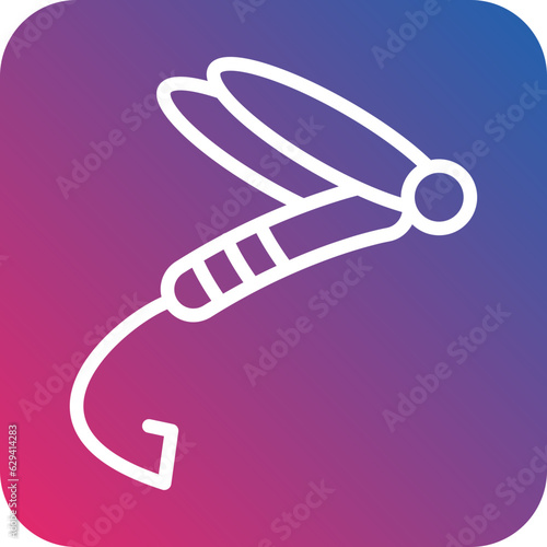 Vector Design Fly-Fishing Icon Style