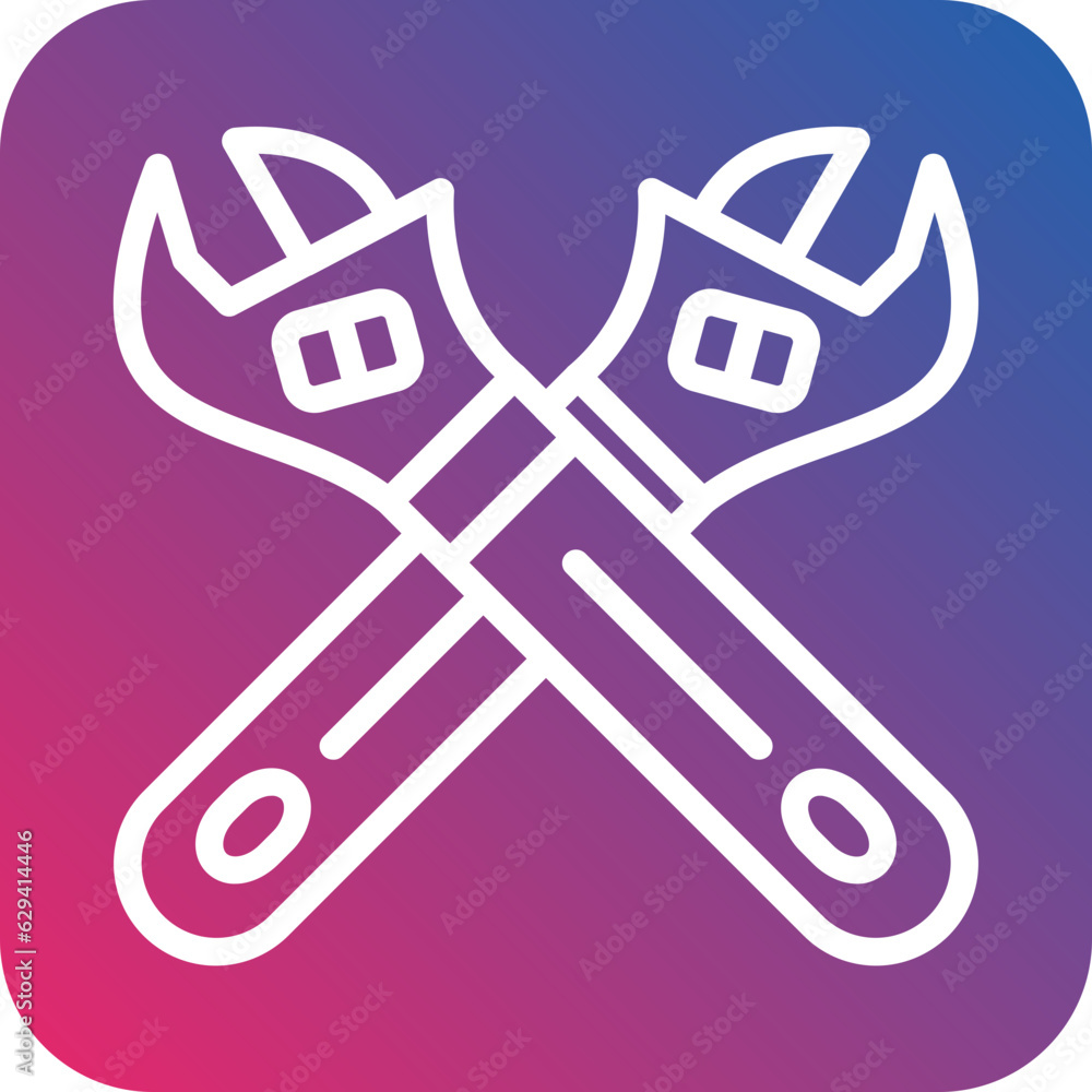 Vector Design Wrenching Icon Style Vector Design Wrenching Icon Style