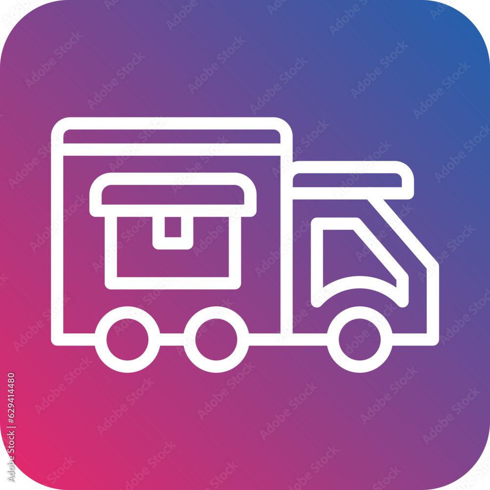 Vector Design Delivery Van Icon Style Vector Design Delivery Van Icon Style