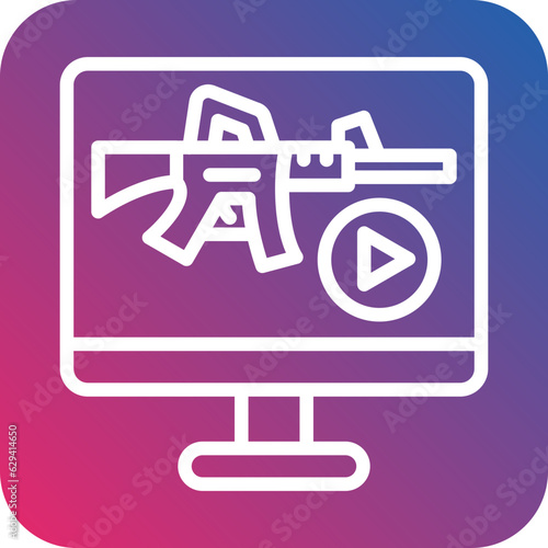 Vector Design Livestream Icon Style