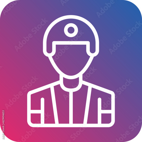 Vector Design Male Player Icon Style