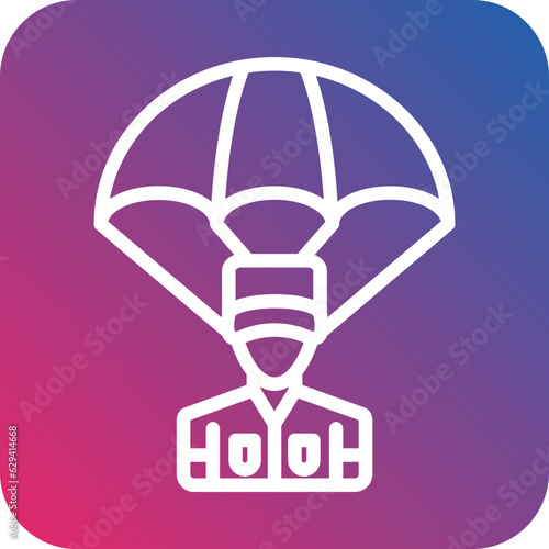 Vector Design Parachute Icon Style photo