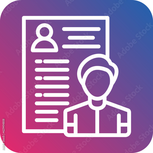 Vector Design Candidate Male Icon Style