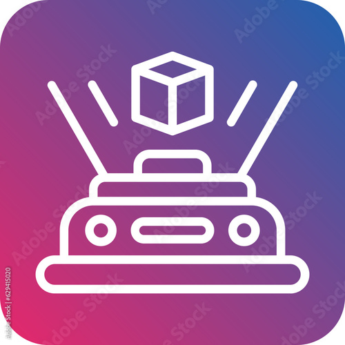 Vector Design Hologram Icon Style