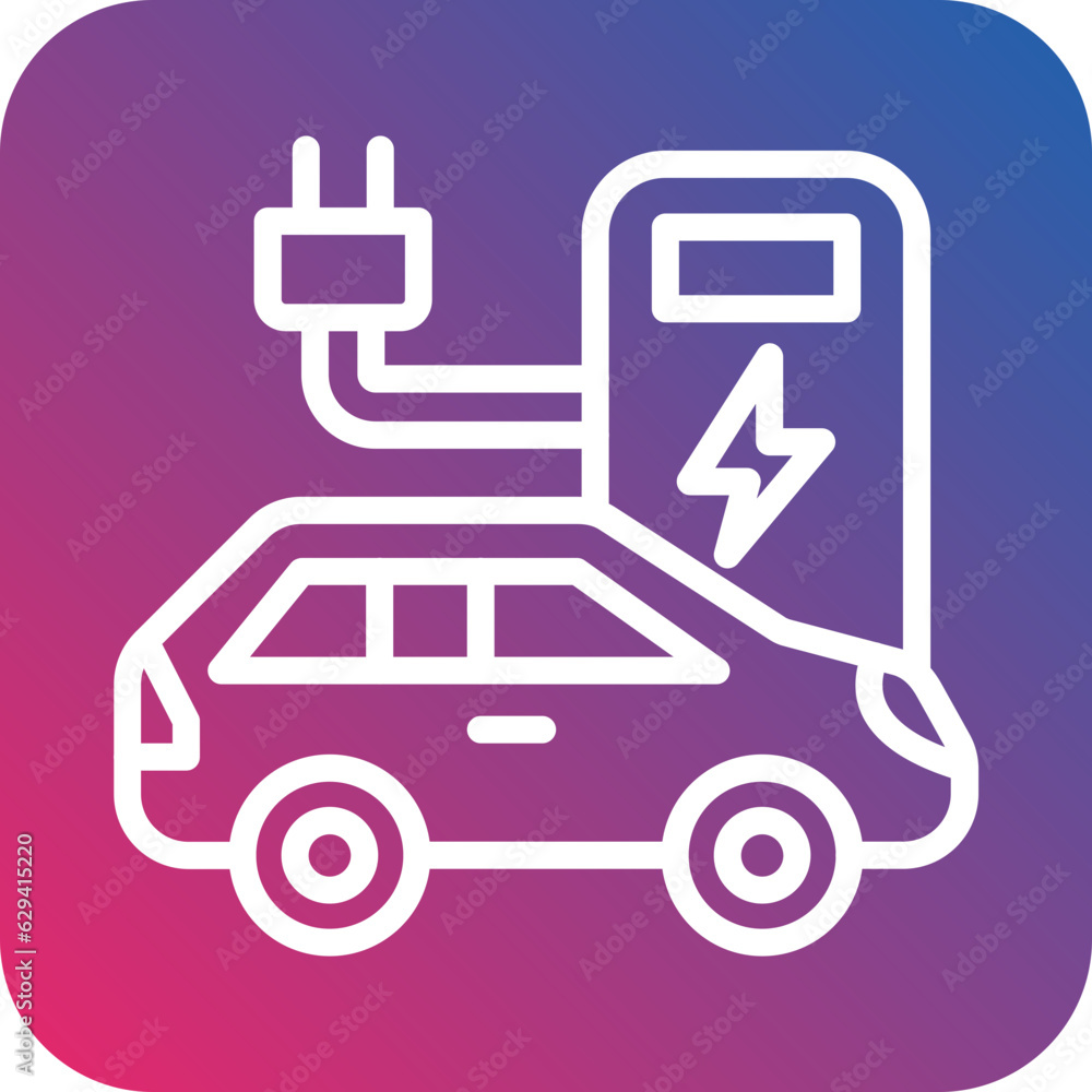 Vector Design Electronic Car Icon Style Vector Design Electronic Car Icon Style