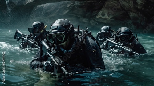 A team of Navy SEALs