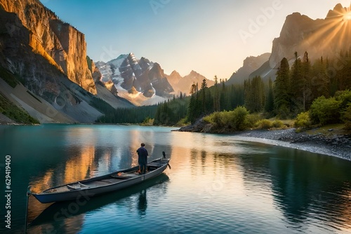 lake in the mountains