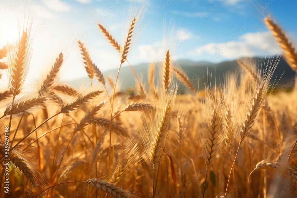 Field Of Golden Wheat, Generative AI Field Of Golden Wheat, Generative AI
