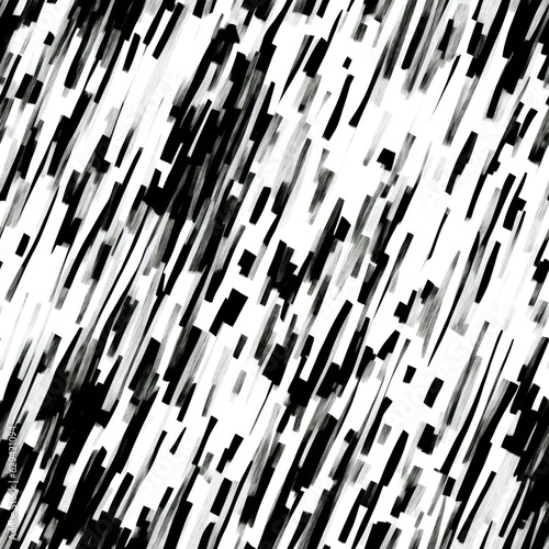 Black and white seamless pattern. AI generated.