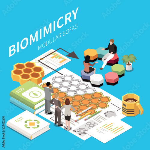 Biomimicry Isometric Background