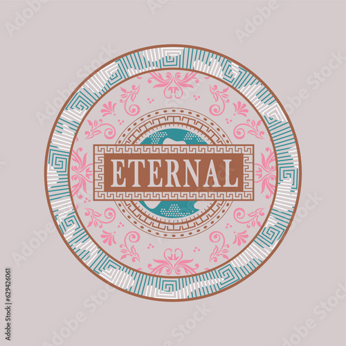 Eternal typography slogan for t shirt printing, tee graphic design.  