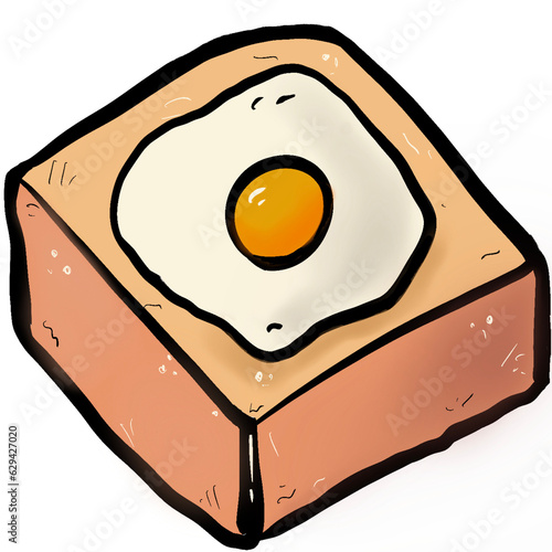 fried egg on toast