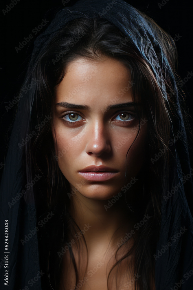 photograph of sad and cry woman face generative ai photograph of sad and cry woman face generative ai