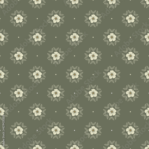 Floral seamless pattern background, Vector illustration design for fabric, wallpaper, wrapping, and home decor