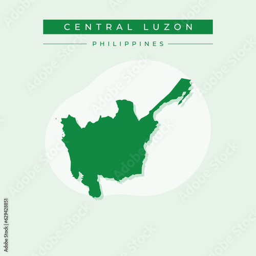 Vector illustration vector of Central Luzon map Philippines