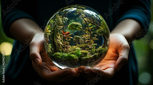 環境問題を考えた水晶玉