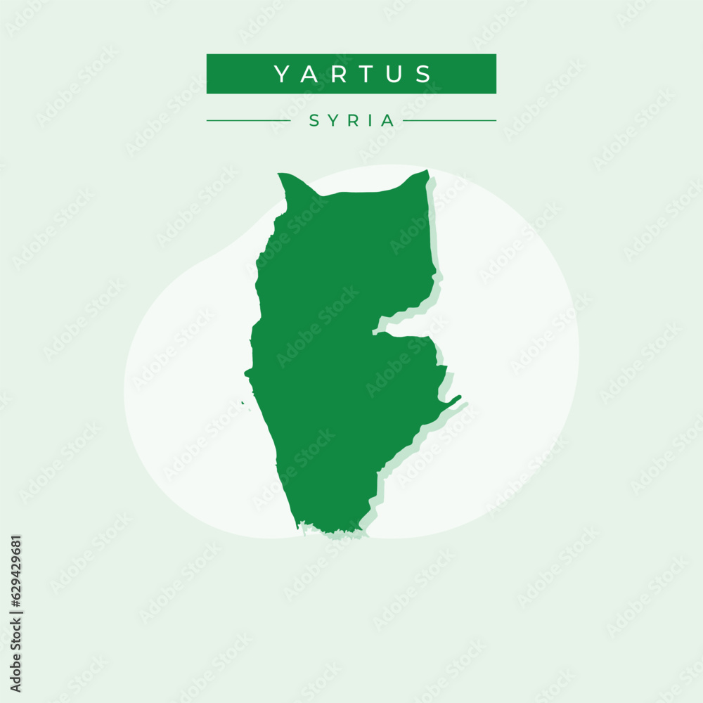 Vector illustration vector of yartus map Syria