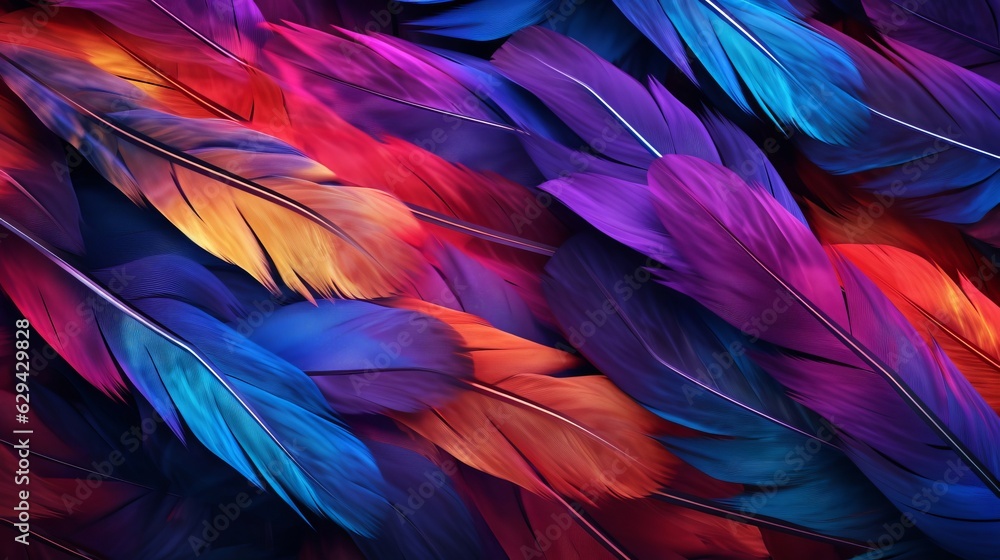 colorful feathers background colorful feathers background