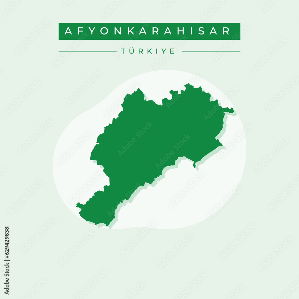 Vector illustration vector of Afyonkarahisar map Turkey Vector illustration vector of Afyonkarahisar map Turkey