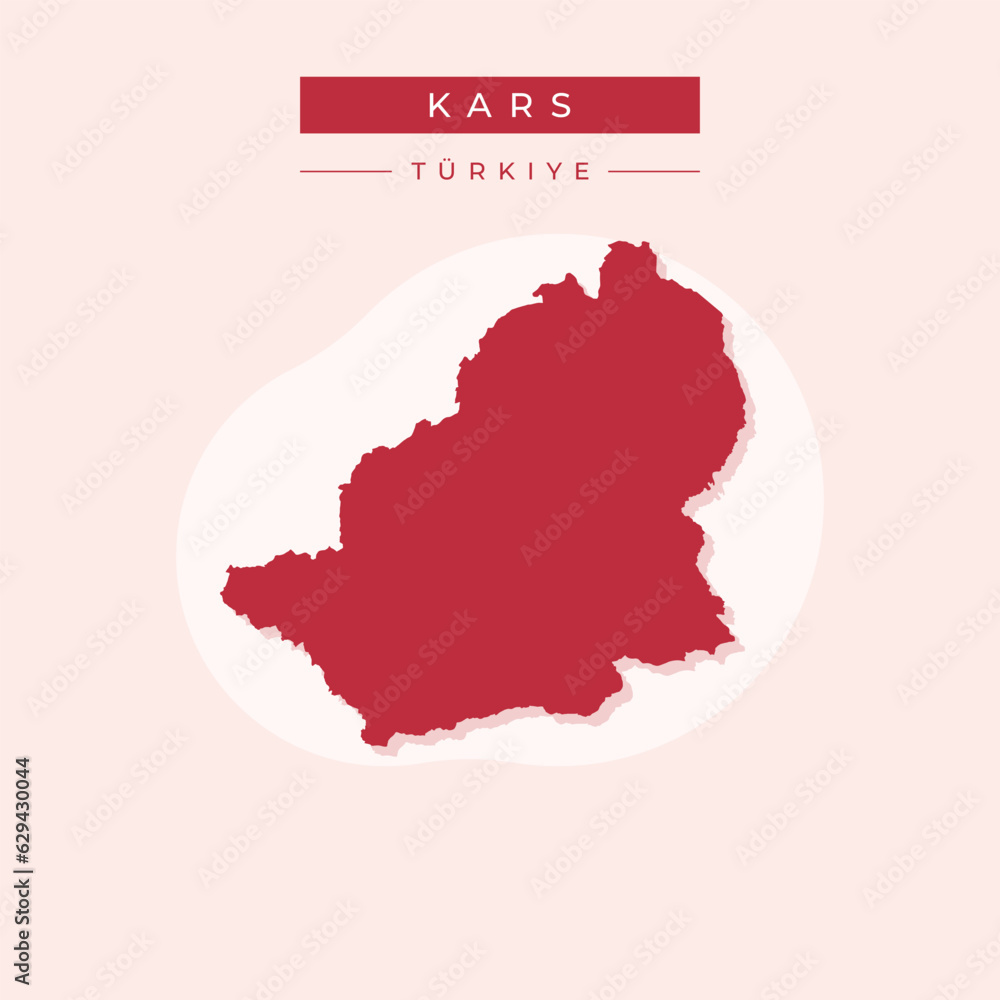 Vector illustration vector of Kars map Turkey Vector illustration vector of Kars map Turkey