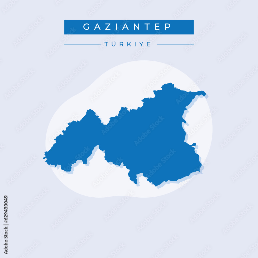 Vector illustration vector of Gaziantep map Turkey