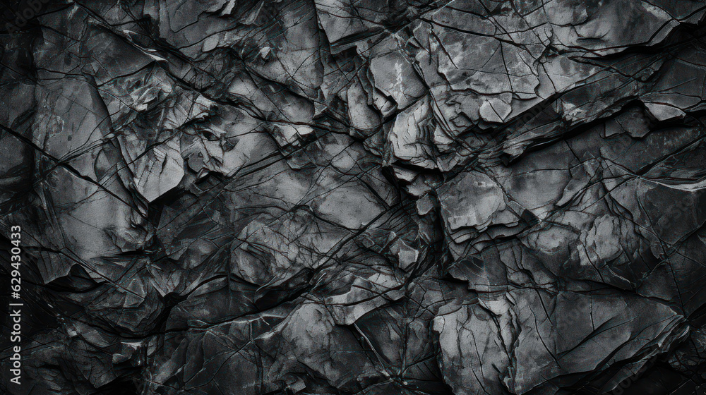 Fototapeta premium Crumbled Stone: Monochromatic Granite Background