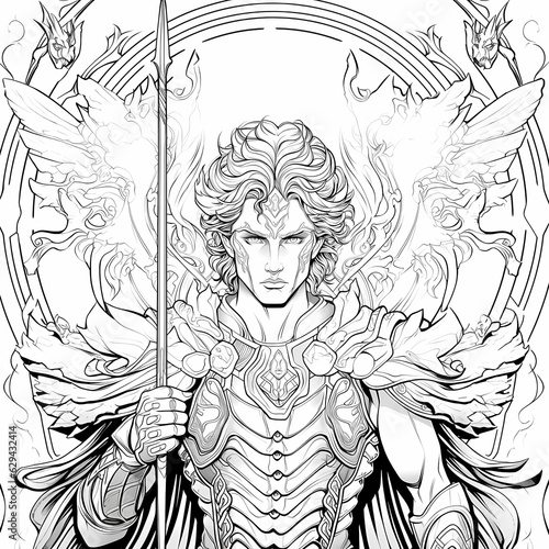 medusa and perseus adult coloring book prints