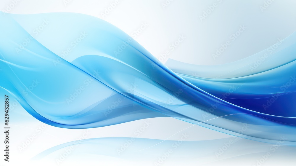 Fototapeta premium blue wave abstract background